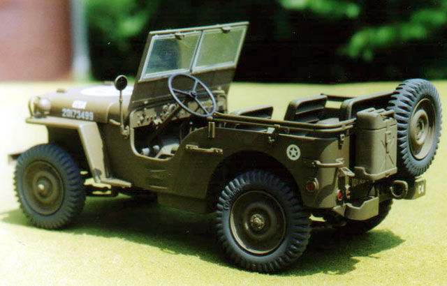 Nearly everything on the WWII Jeeps was Olive Drabchassis suspension 